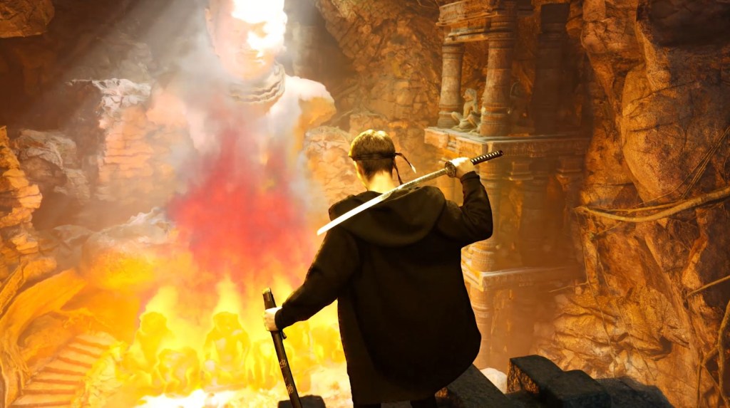 UE5: Ancient Temple Scene & Green&nbsp;Screen